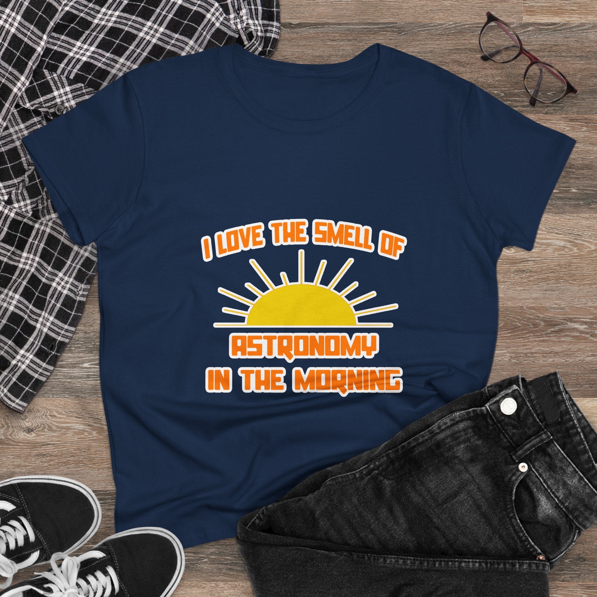 Smell of Astronomy in the Morning - Women's Midweight Cotton Tee
