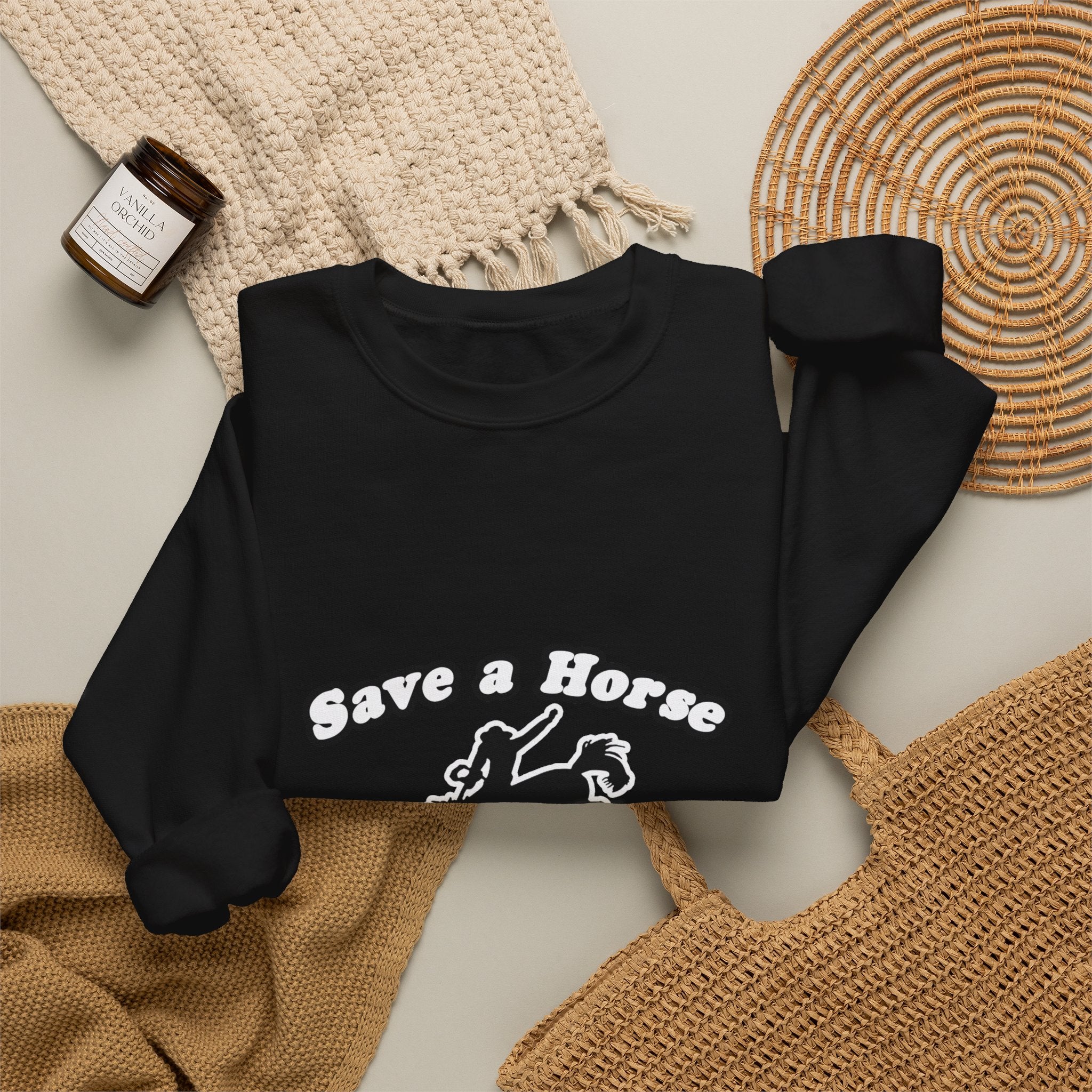 save horse ride teacher - Unisex Heavy Blend™ Crewneck Sweatshirt