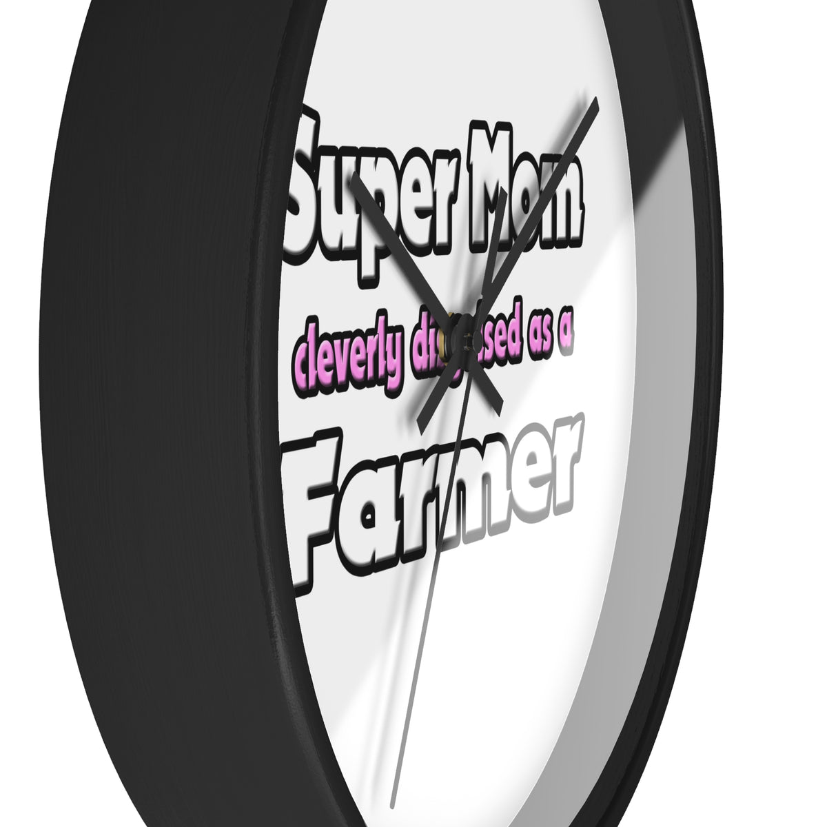 Super Mom ... Farmer - Wall Clock