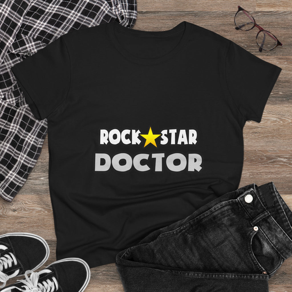 Rock Star Doctor (2) - Women's Midweight Cotton Tee