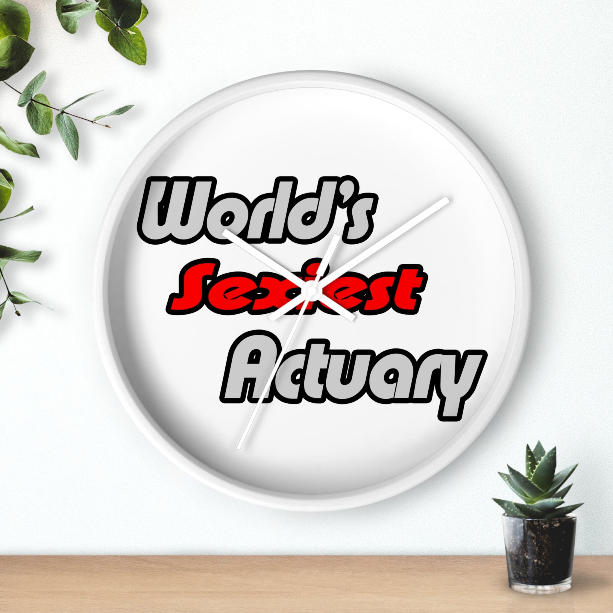 World's Sexiest Actuary - Wall Clock