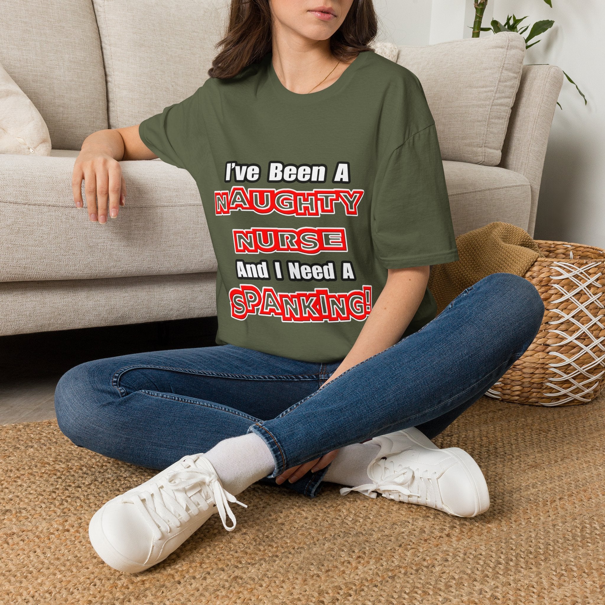 Naughty Nurse...Need a Spanking - Unisex Softstyle T-Shirt