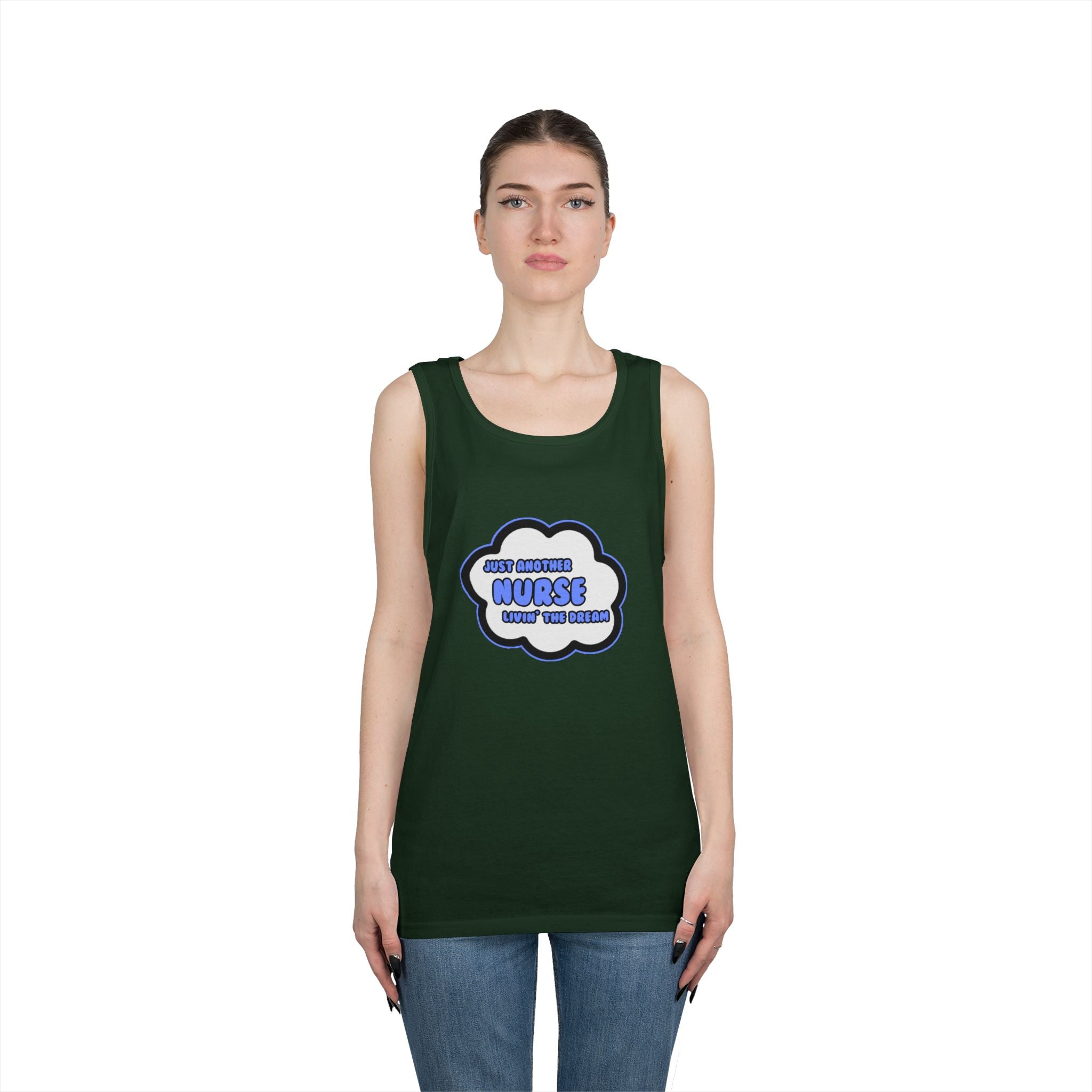 Nurse .. Livin' The Dream - Unisex Heavy Cotton Tank Top