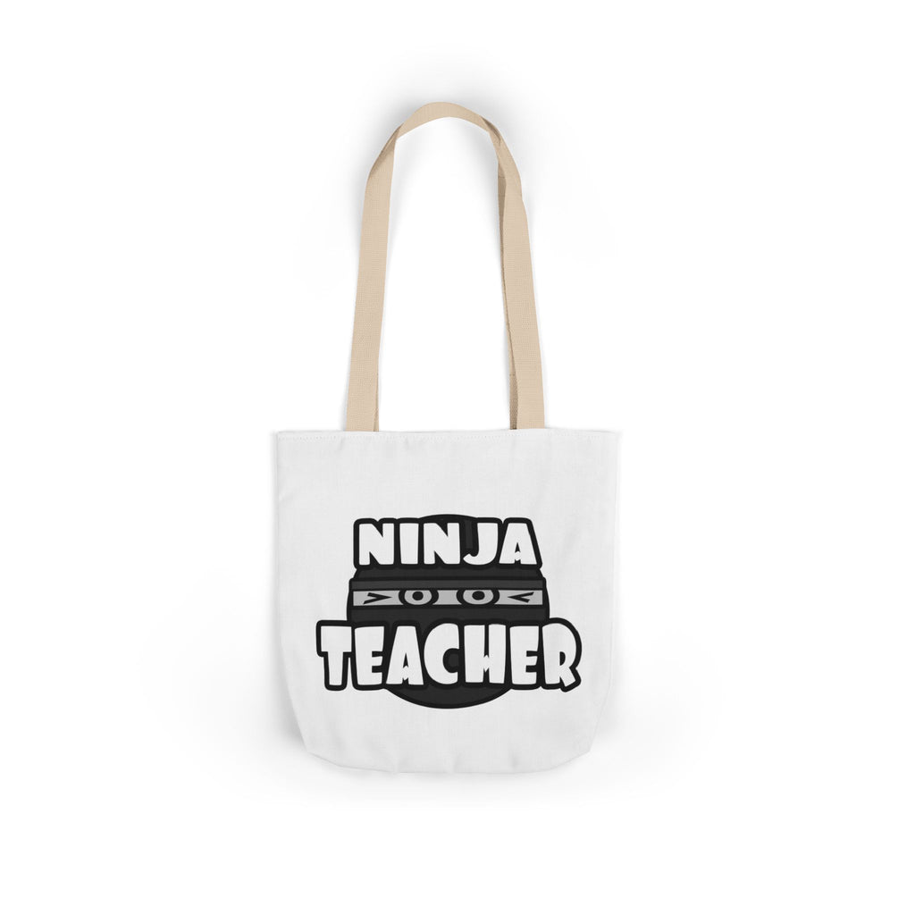 Ninja Teacher - Canvas Tote Bag, 5-Color Straps