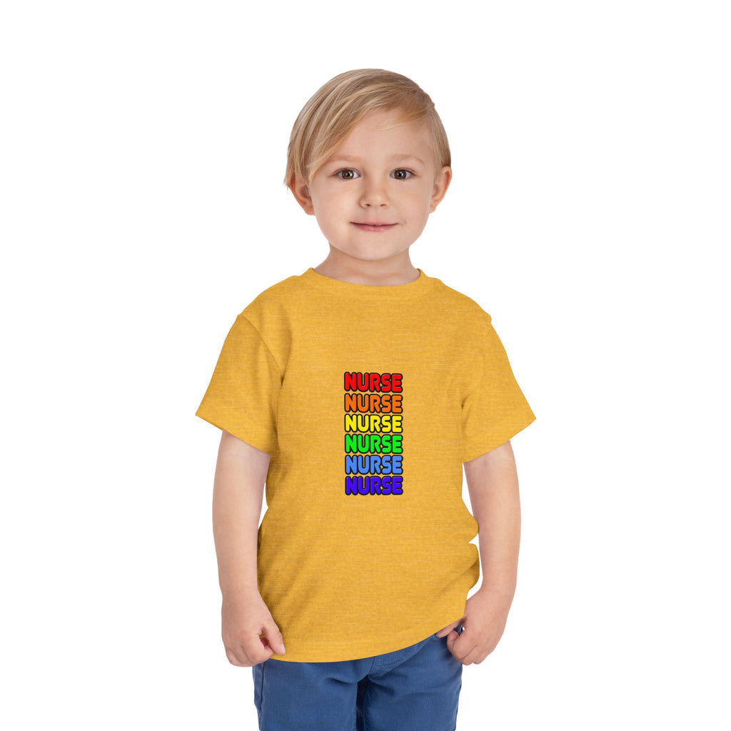 Rainbow Nurse - Toddler Short Sleeve Tee