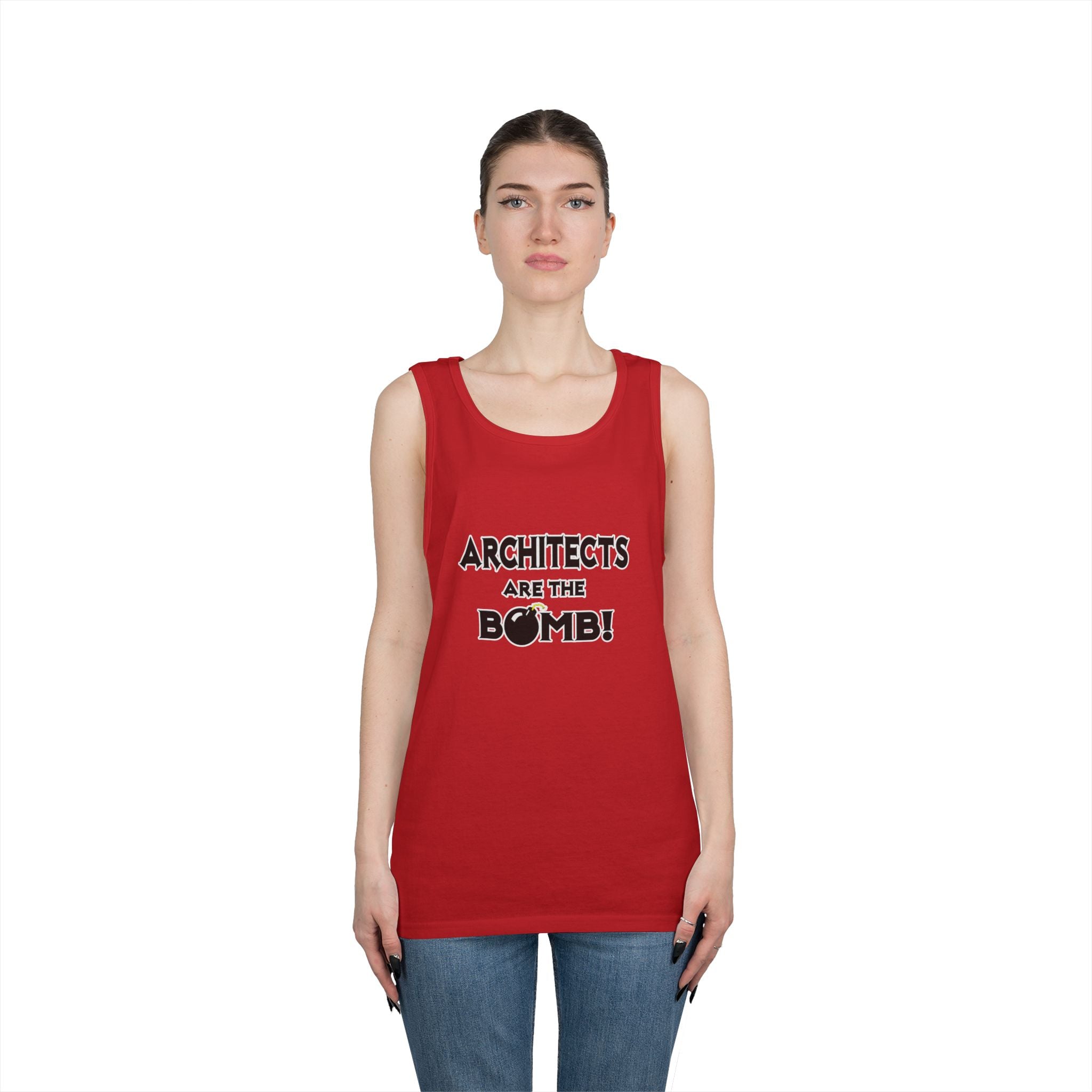 Architects Are The Bomb! - Unisex Heavy Cotton Tank Top