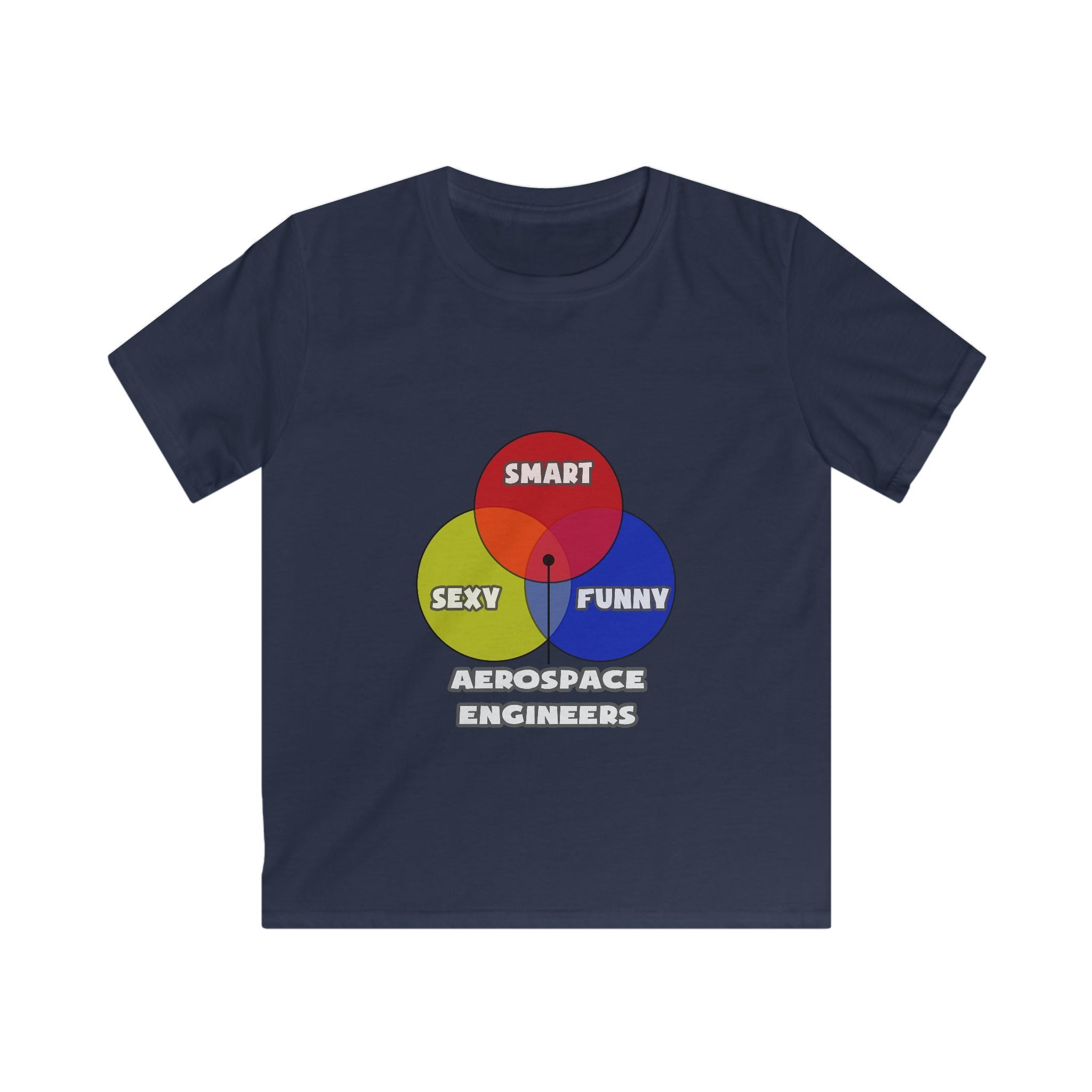 Venn Diagram .. Aerospace Engineers - Kids Softstyle Tee