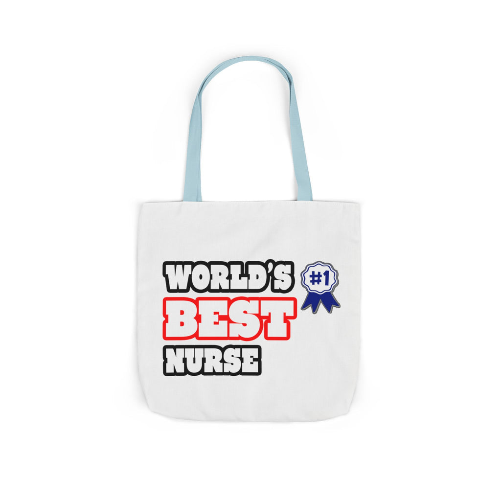 World's Best Nurse - Canvas Tote Bag, 5-Color Straps