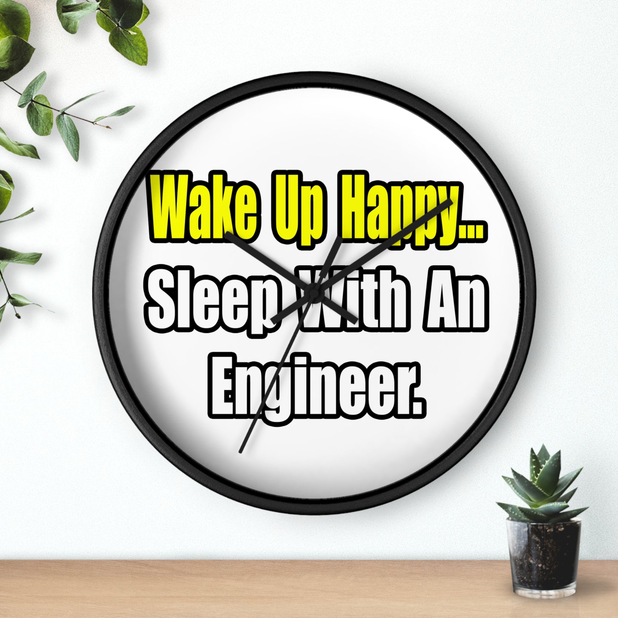 Sleep With Engineer - Wall Clock