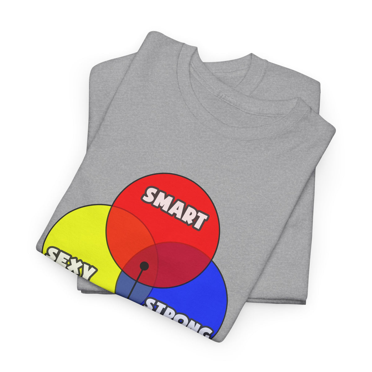 Venn Diagram .. Cardiovascular Technologists - Unisex Heavy Cotton Tee