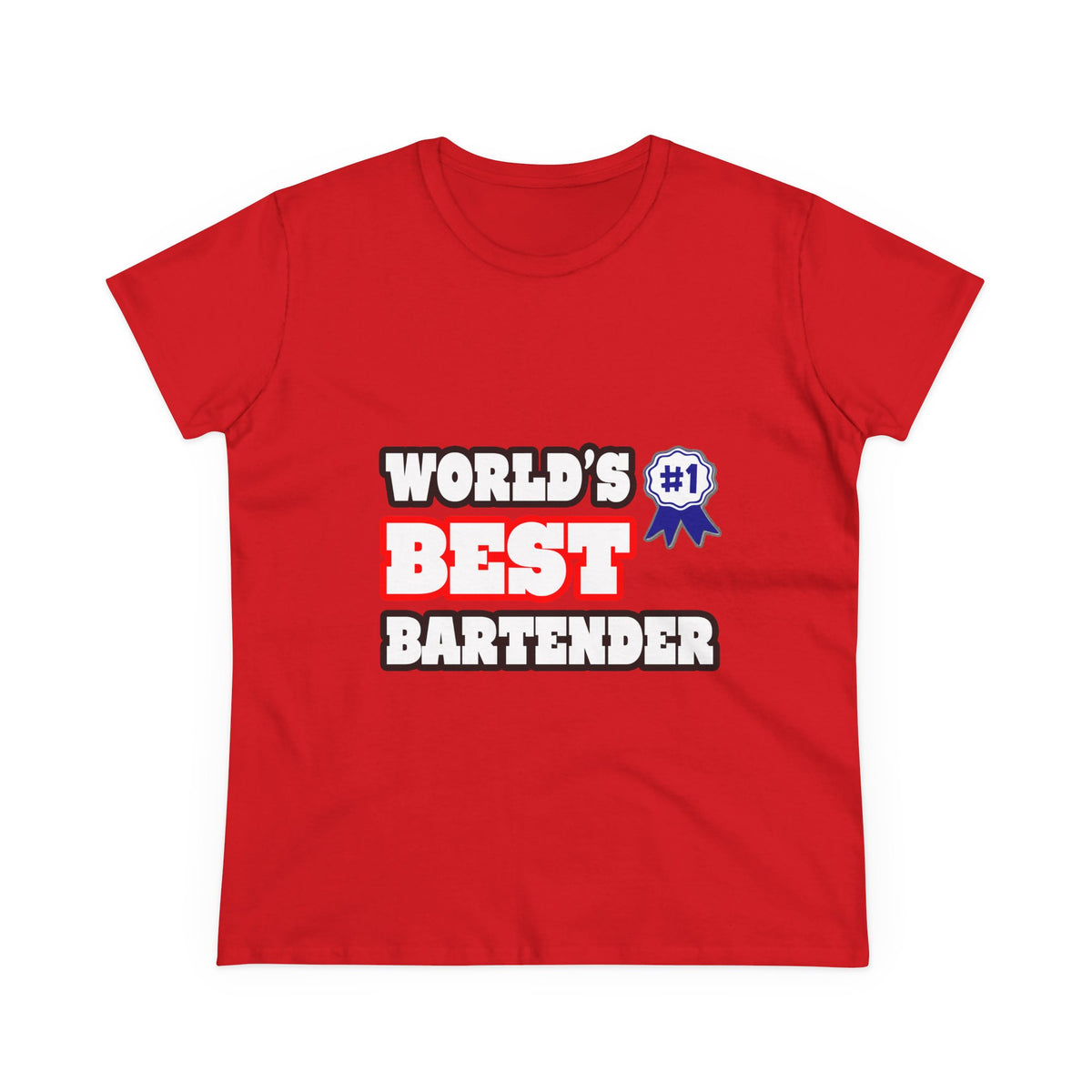 World's Best Bartender - Women's Midweight Cotton Tee