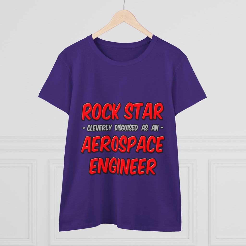 Rock Star...Aerospace Engineer - Women's Midweight Cotton Tee