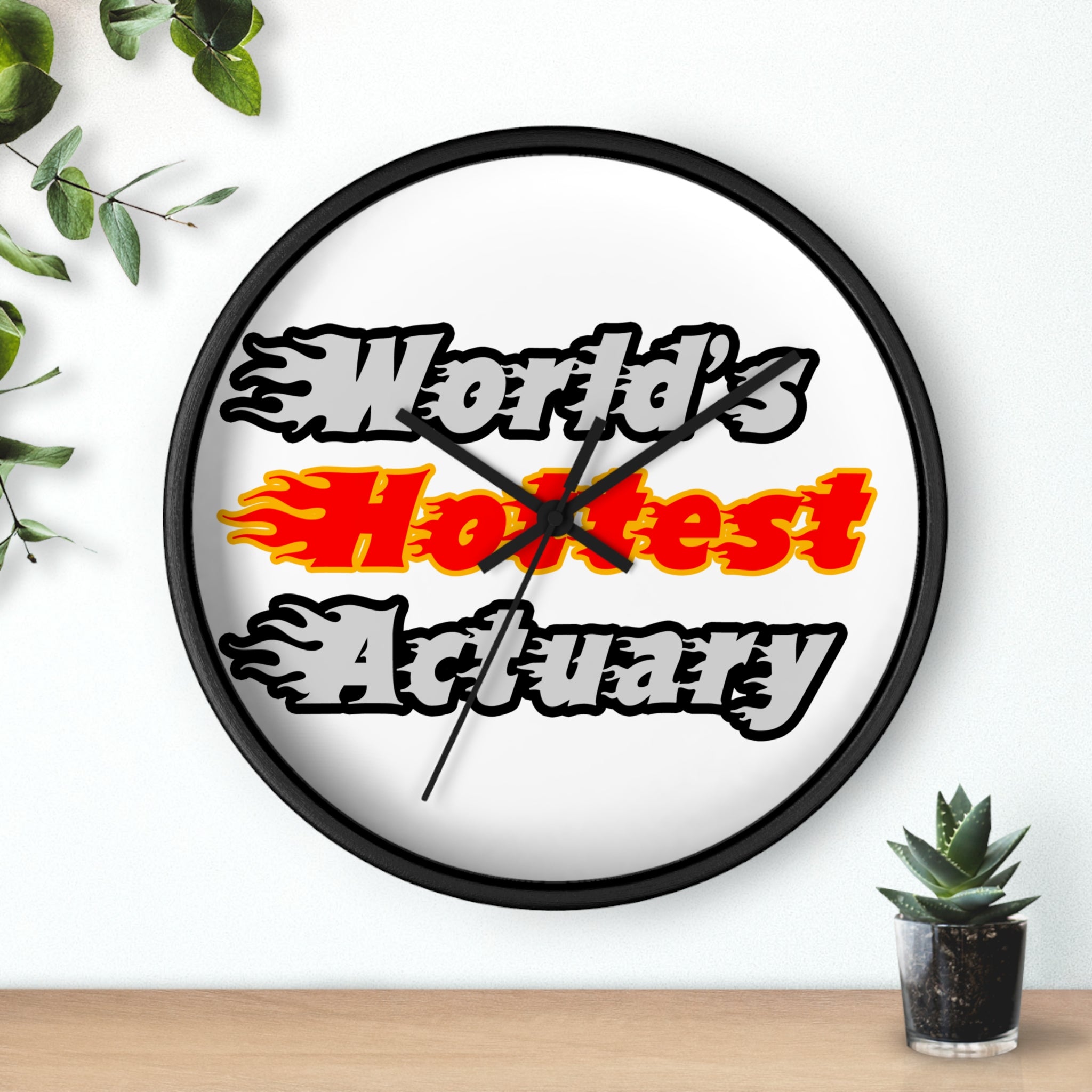 World's Hottest Actuary - Wall Clock