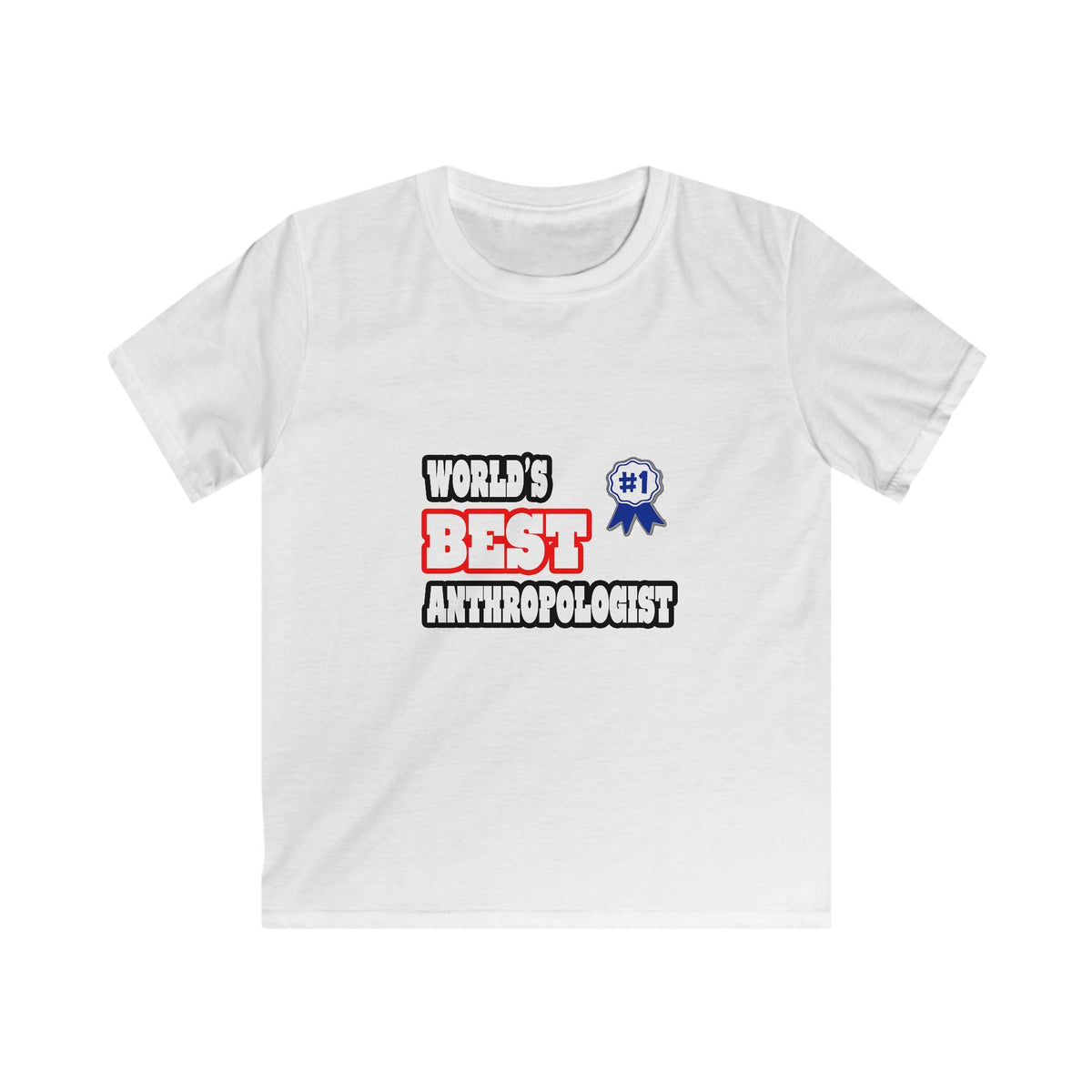 World's Best Anthropologist - Kids Softstyle Tee