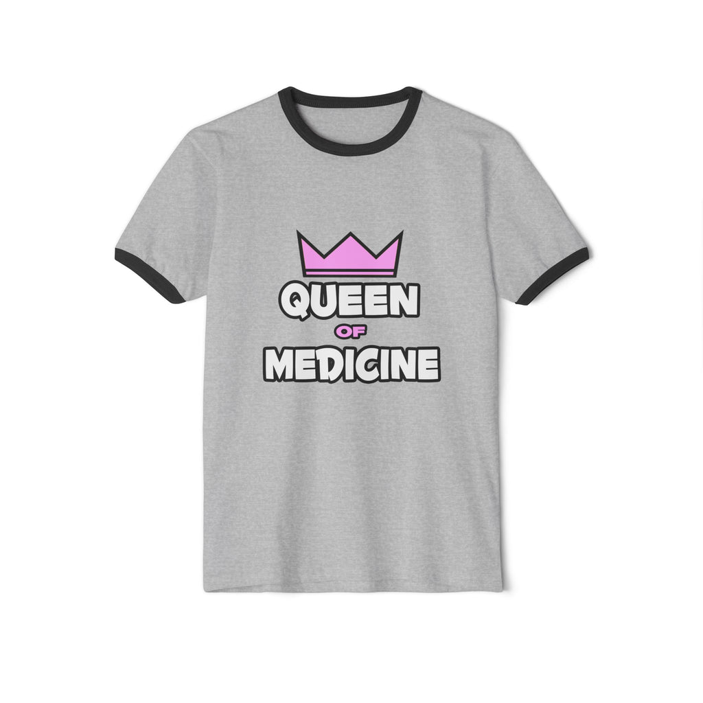 Queen of Medicine - Unisex Cotton Ringer T-Shirt