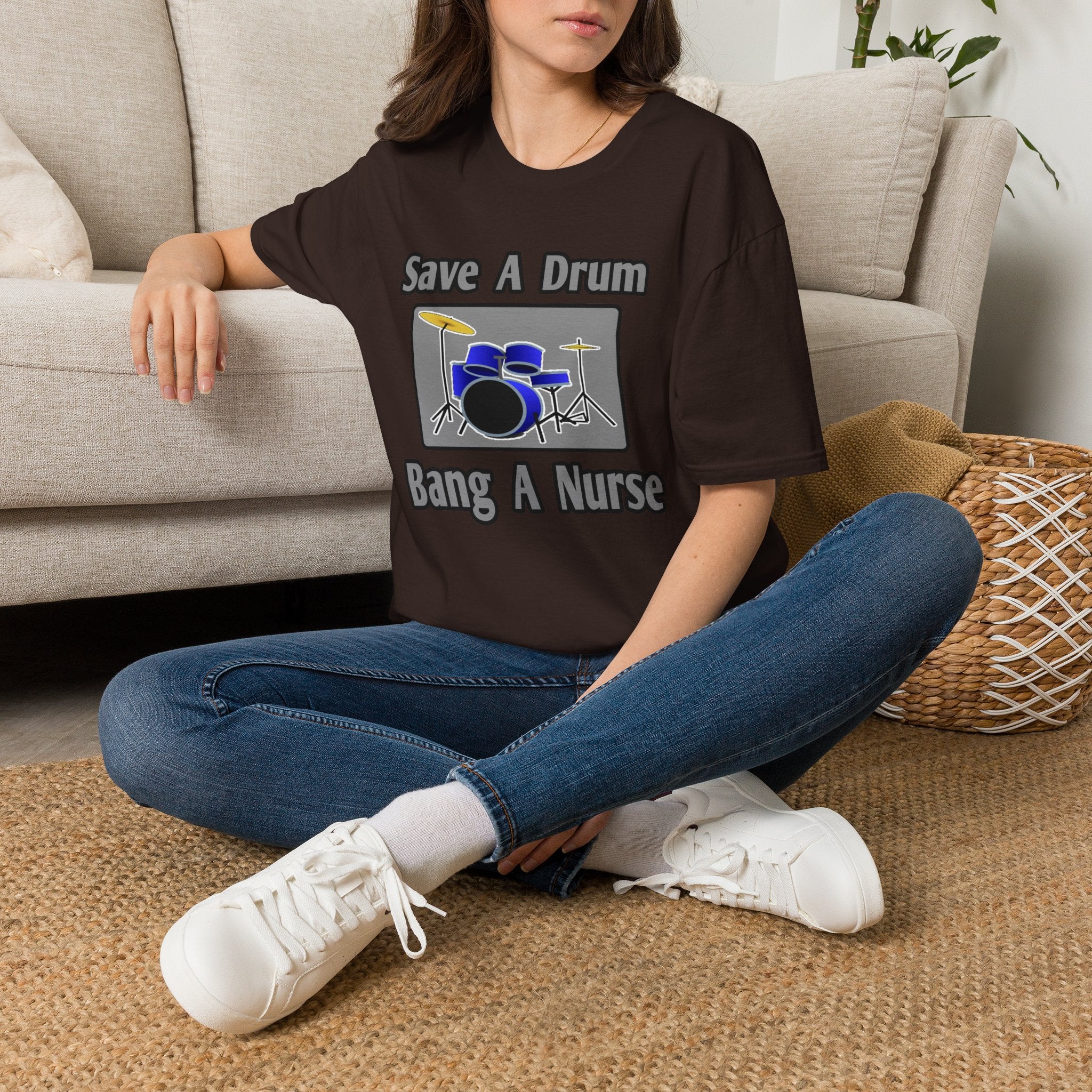 Save a Drum...Bang a Nurse - Unisex Softstyle T-Shirt