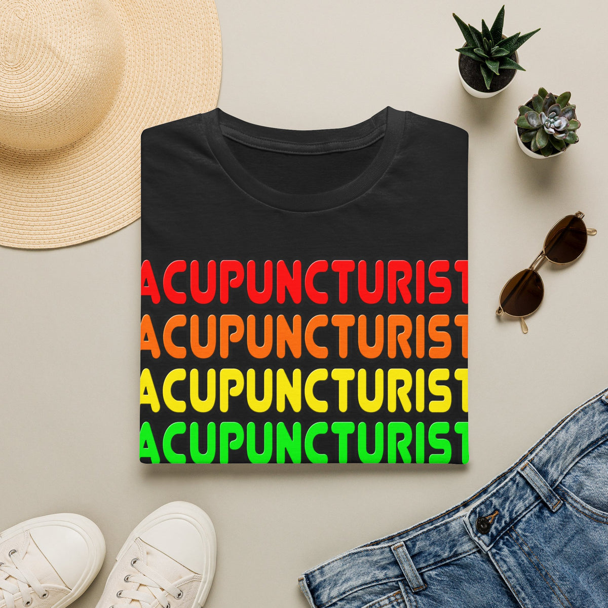 Rainbow Acupuncturist - Unisex Softstyle T-Shirt