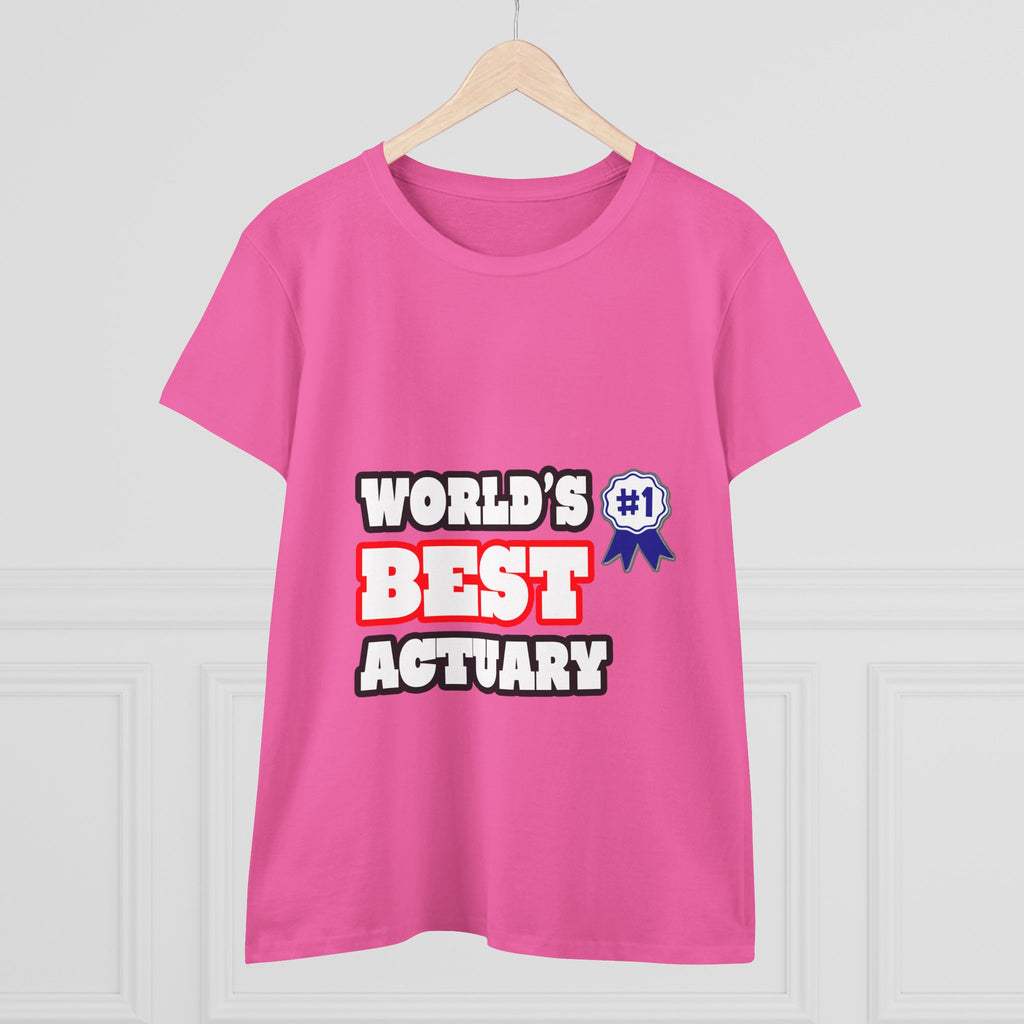 World's Best Actuary - Women's Midweight Cotton Tee