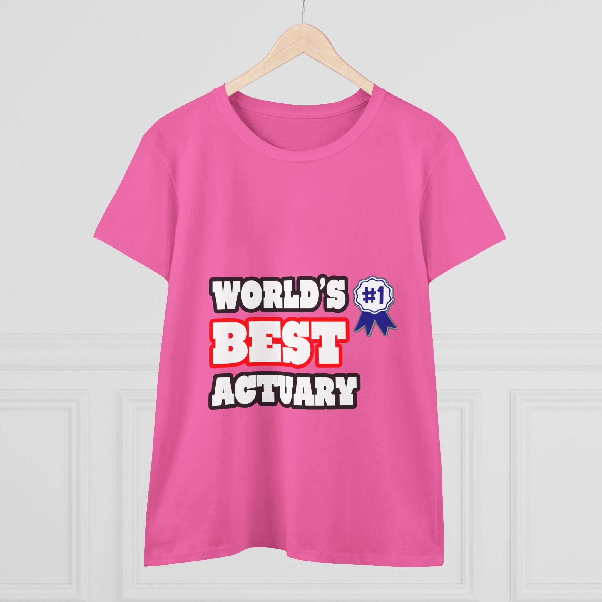 World's Best Actuary - Women's Midweight Cotton Tee