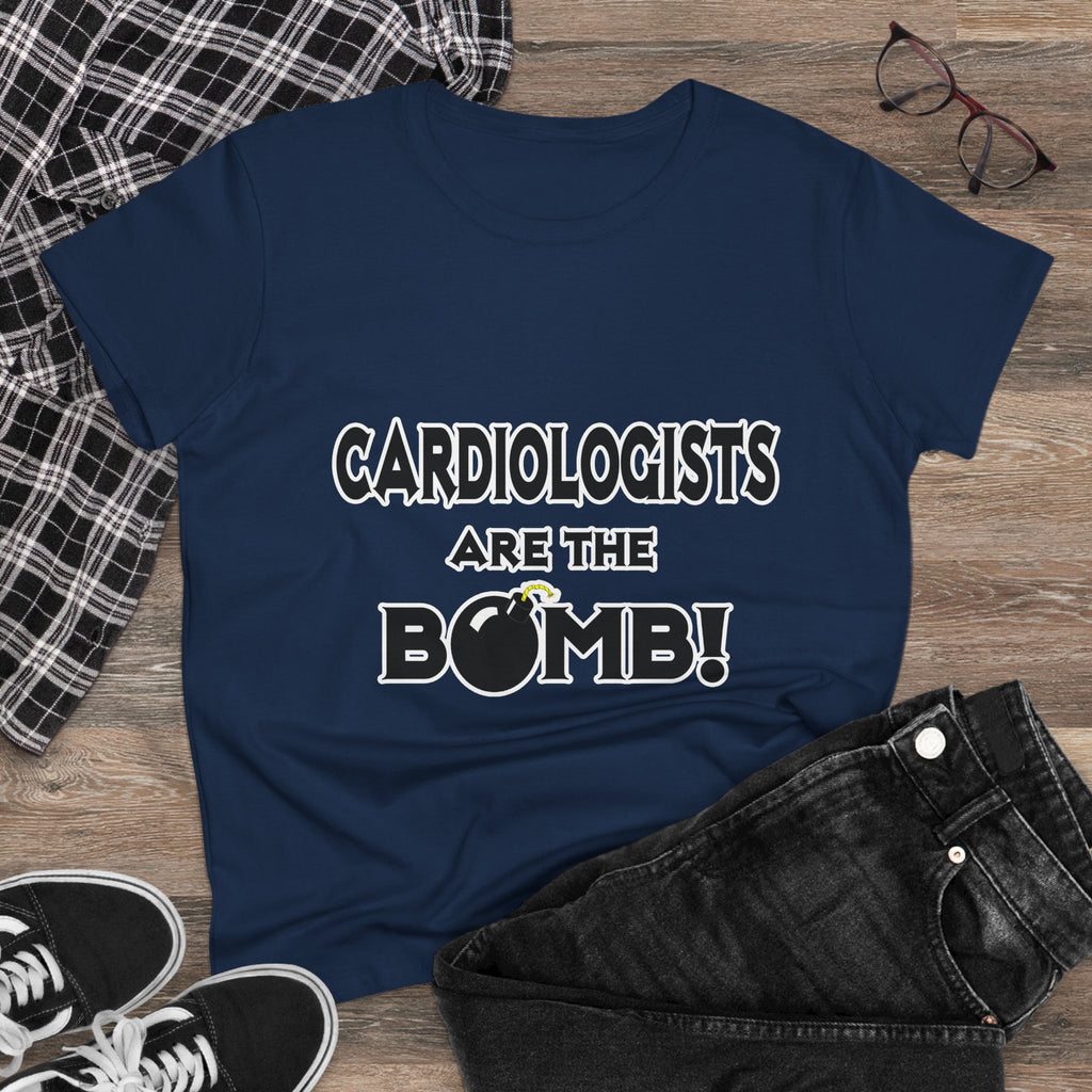 Cardiologists Are The Bomb! - Women's Midweight Cotton Tee
