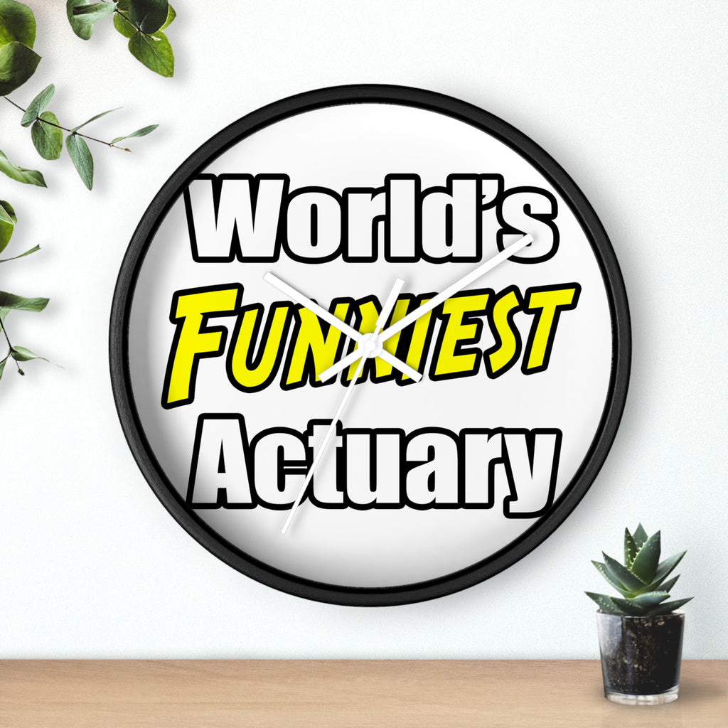 World's Funniest Actuary - Wall Clock