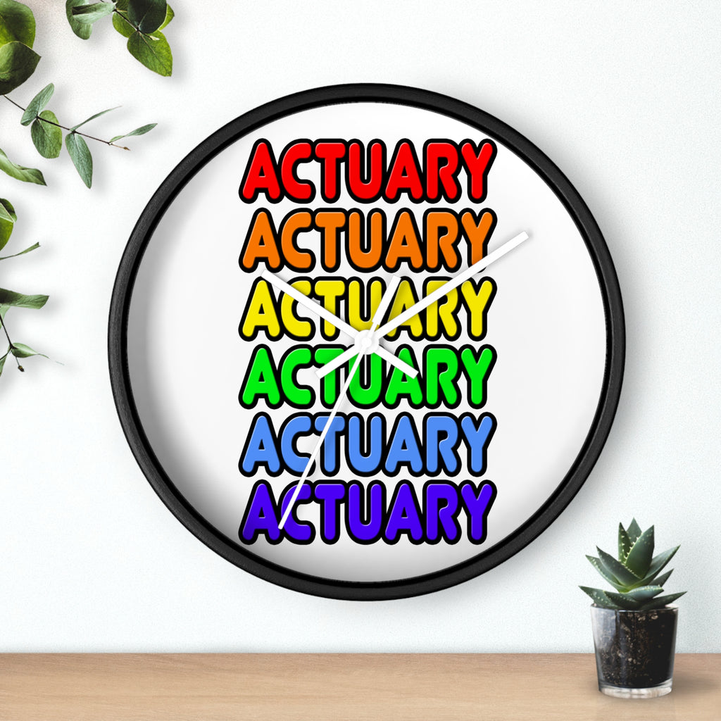 Rainbow Actuary - Wall Clock