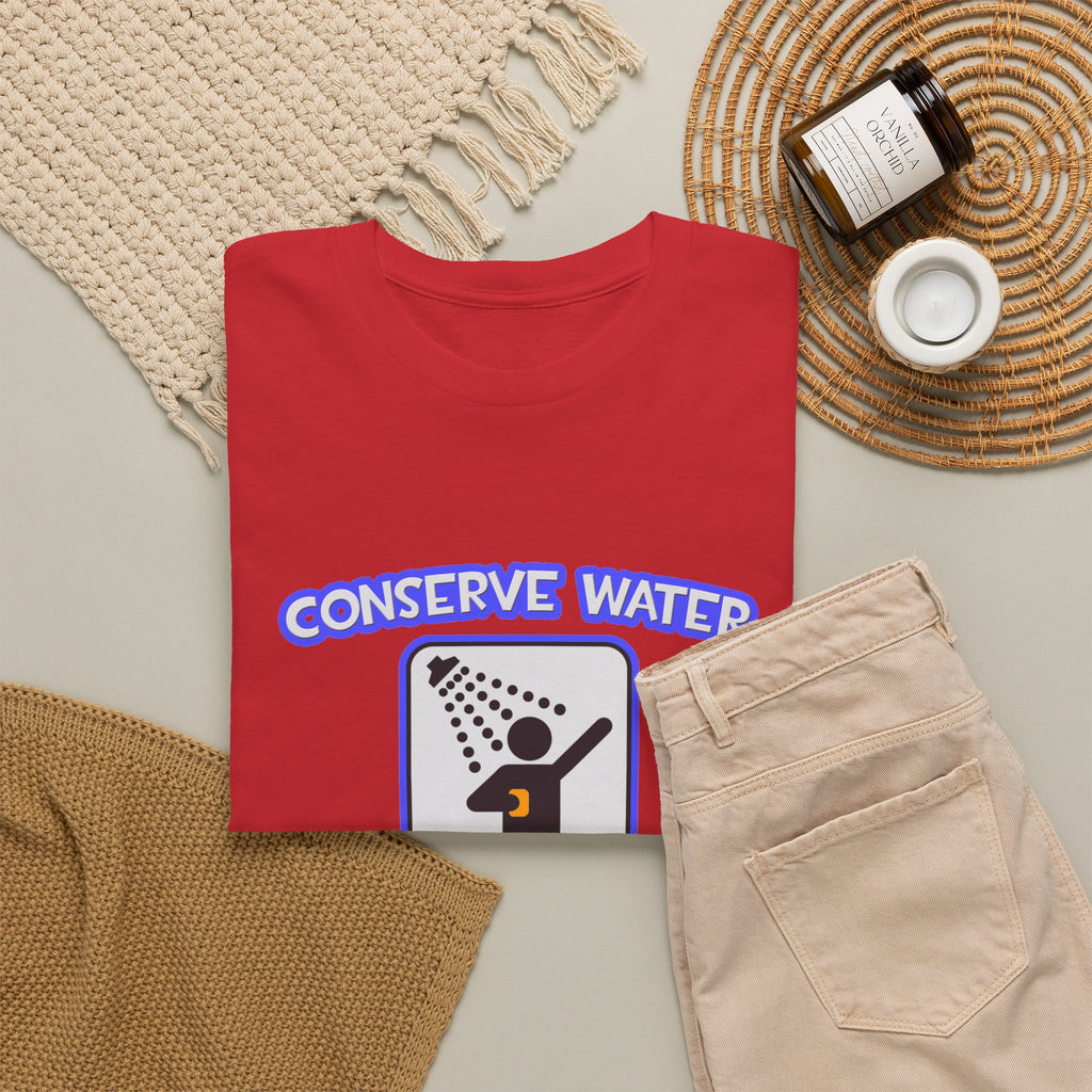 Conserve Water .. Shower With a Doctor - Unisex Heavy Cotton Tee