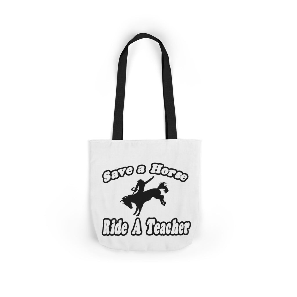 save horse ride teacher - Canvas Tote Bag, 5-Color Straps
