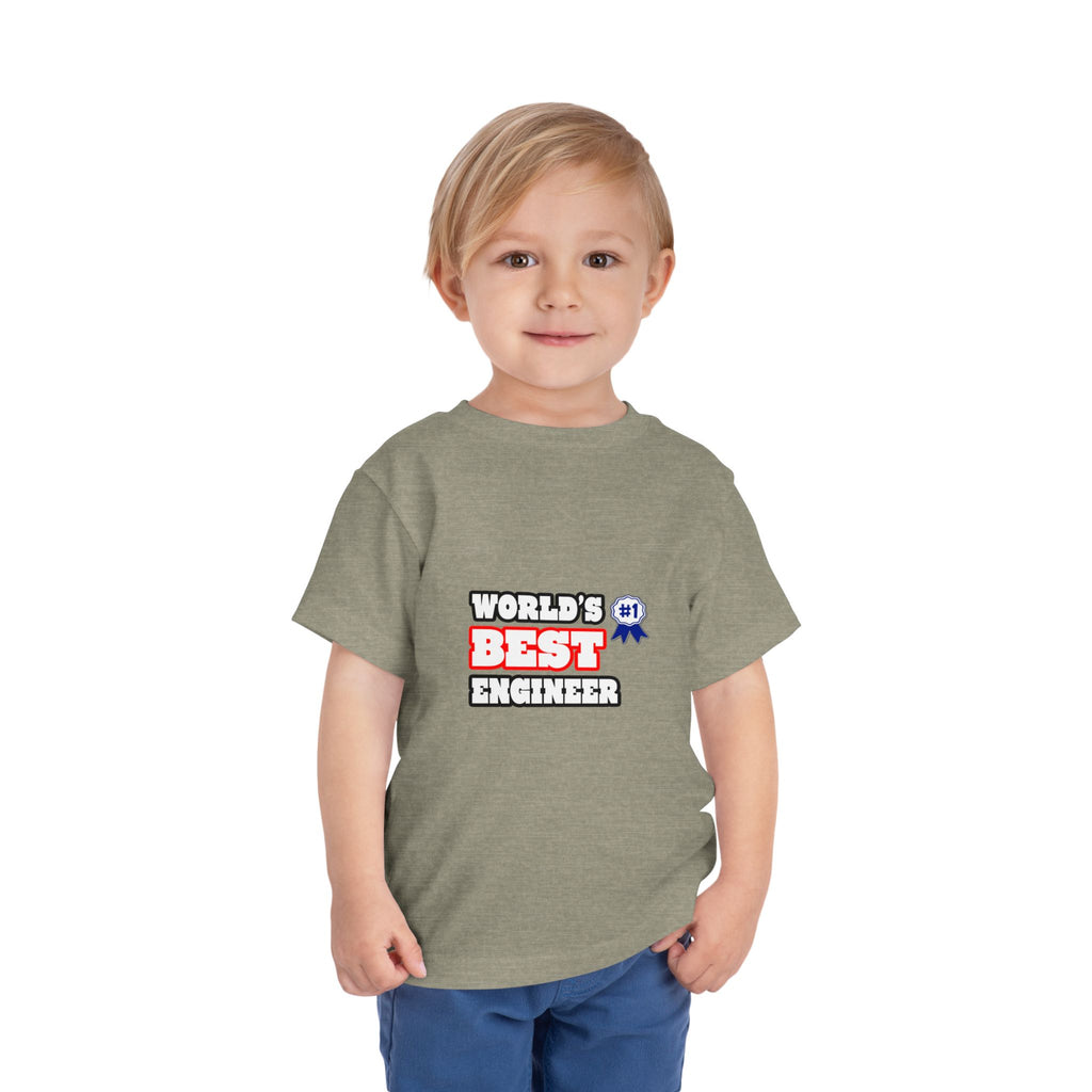 World's Best Engineer - Toddler Short Sleeve Tee