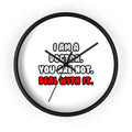 Deal With It ... Funny Doctor - Wall Clock