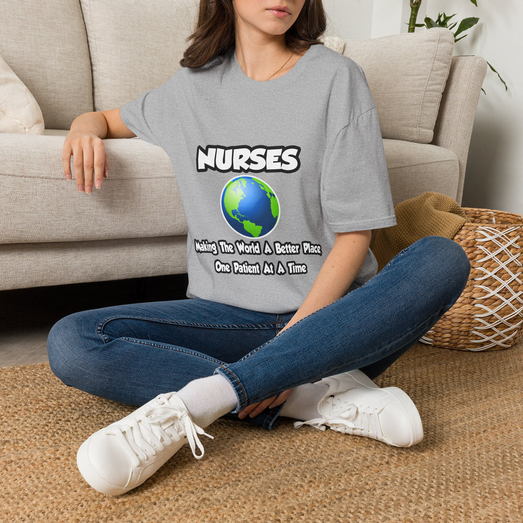 Nurses...Making the World a Better Place - Unisex Softstyle T-Shirt