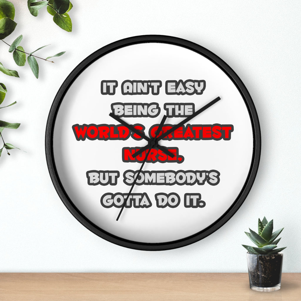 World's Greatest Nurse Joke - Wall Clock