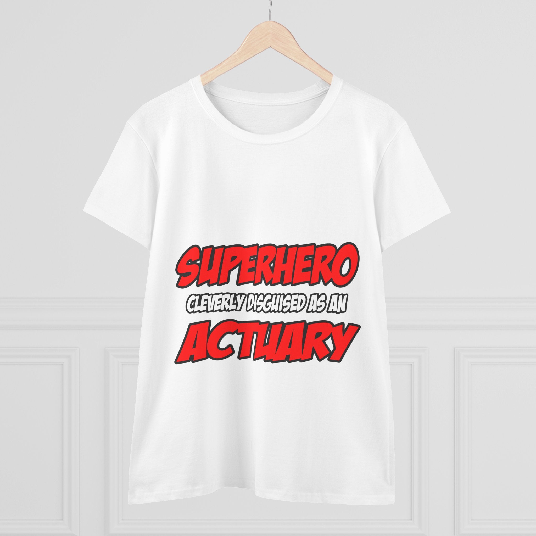 Superhero...Actuary - Women's Midweight Cotton Tee