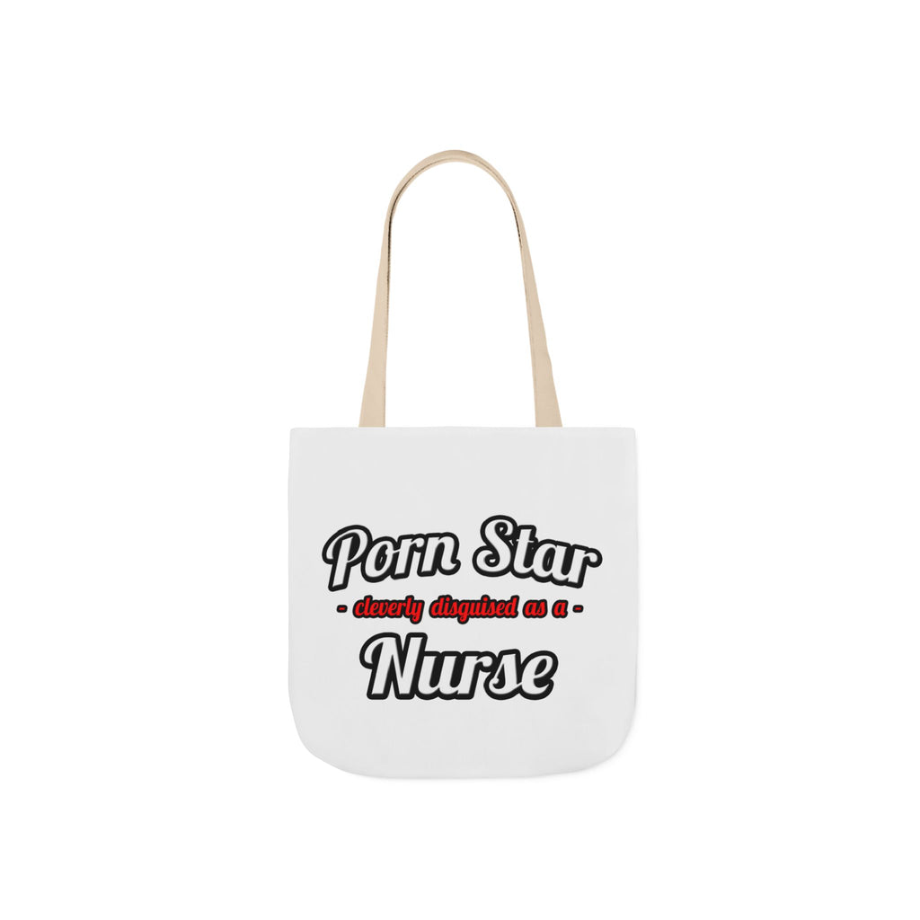 Porn Star...Nurse - Canvas Tote Bag, 5-Color Straps