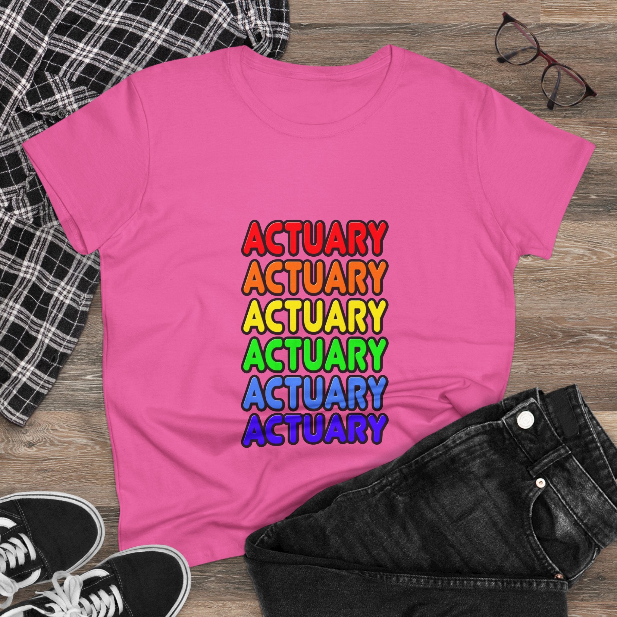 Rainbow Actuary - Women's Midweight Cotton Tee