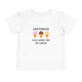 Bartender ... Will Work For Ice Cream - Toddler Short Sleeve Tee
