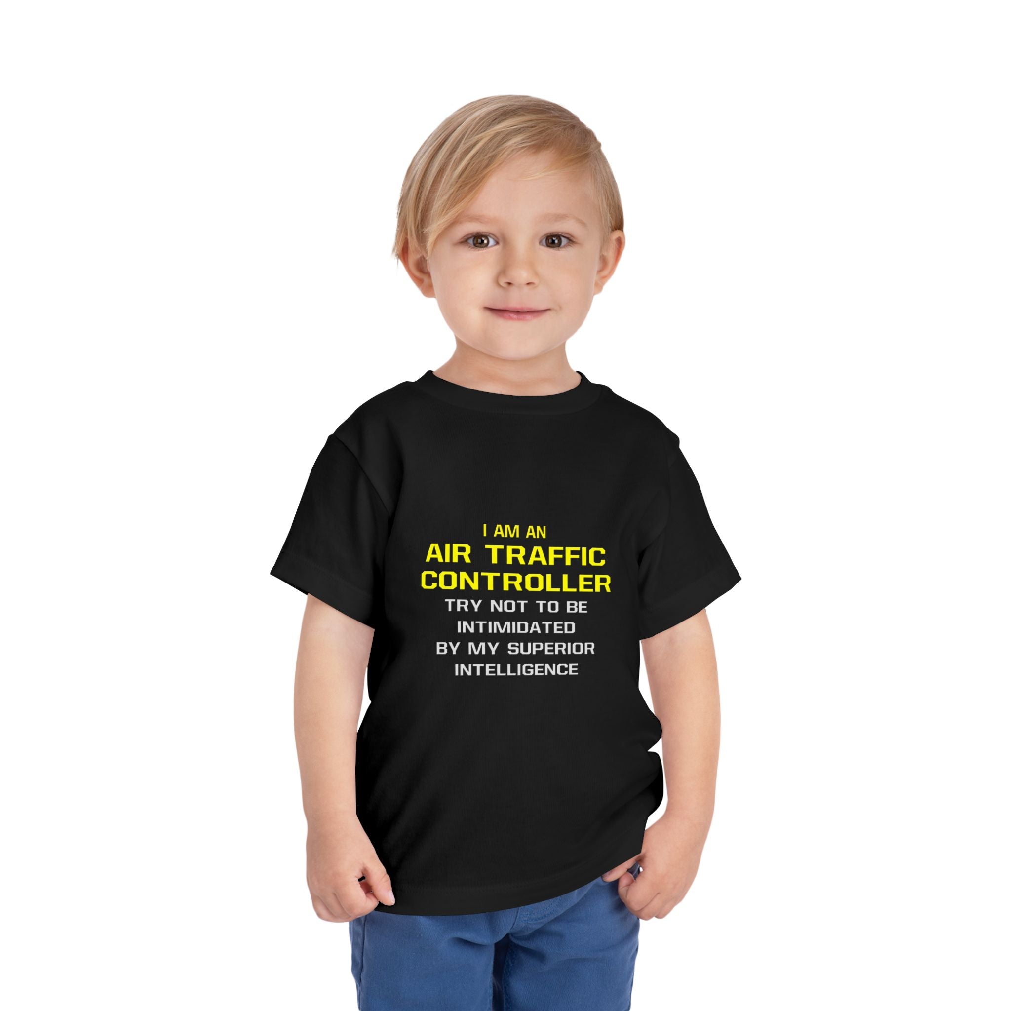 Air Traffic Controller...Superior Intelligence - Toddler Short Sleeve Tee