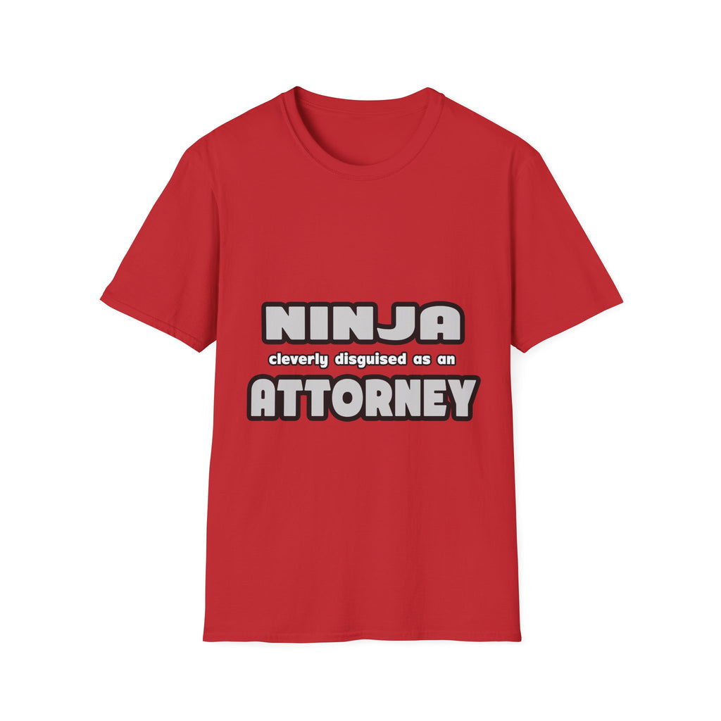 Ninja Cleverly Disguised As An Attorney - Unisex Softstyle T-Shirt