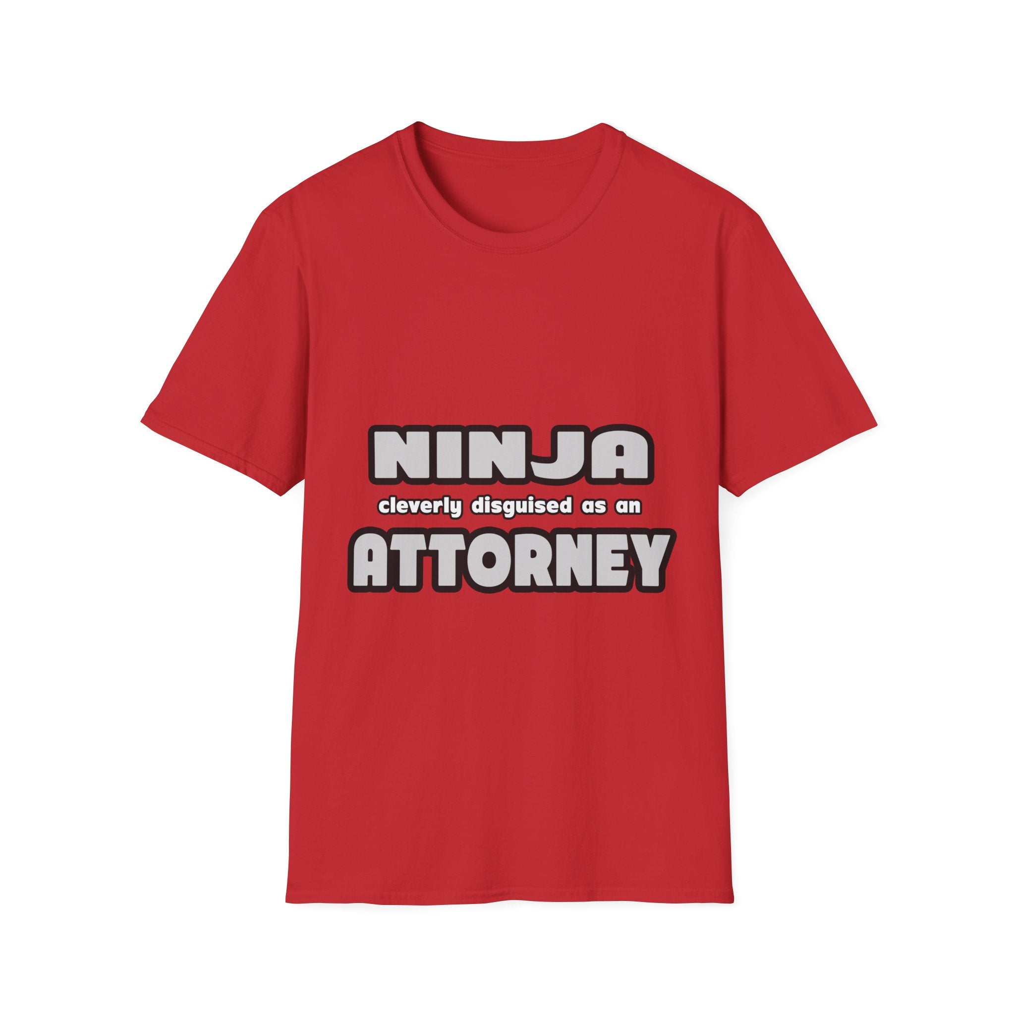 Ninja Cleverly Disguised As An Attorney - Unisex Softstyle T-Shirt