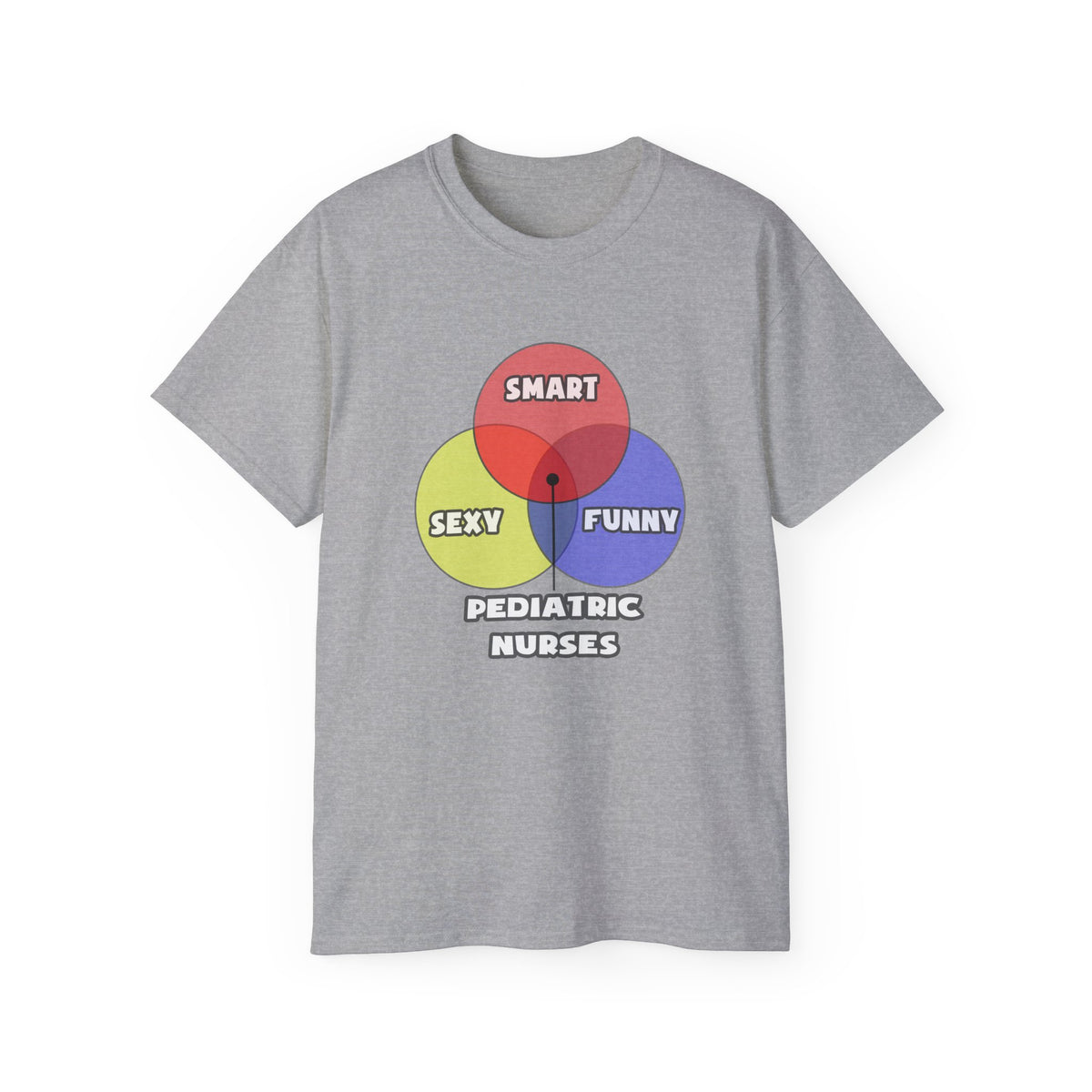 Venn Diagram .. Pediatric Nurses - Unisex Ultra Cotton Tee