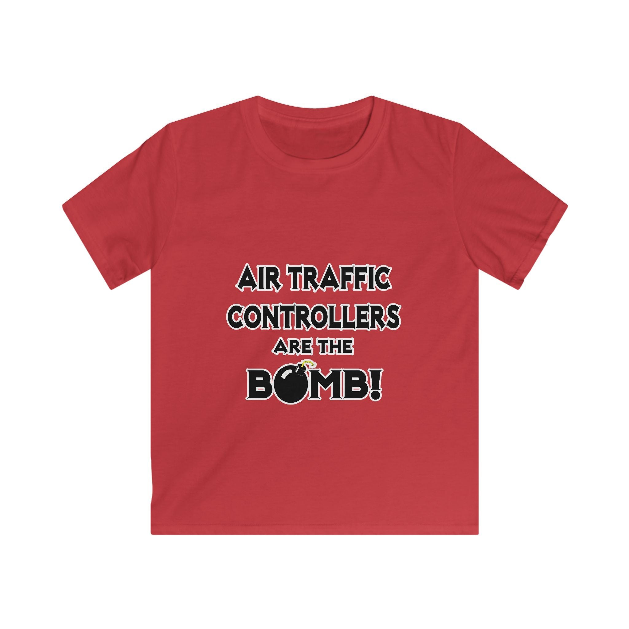 Air Traffic Controllers Are The Bomb! - Kids Softstyle Tee