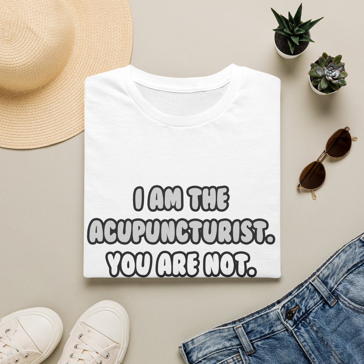 Deal With It ... Funny Acupuncturist - Unisex Softstyle T-Shirt