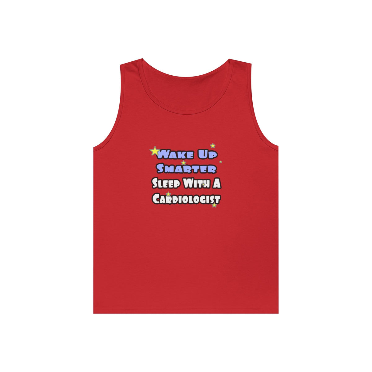 Wake Up Smarter...Sleep With a Cardiologist - Unisex Heavy Cotton Tank Top