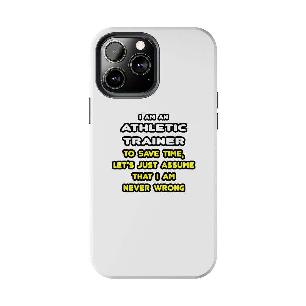 Funny Athletic Trainer T Shirts - Tough Phone Cases