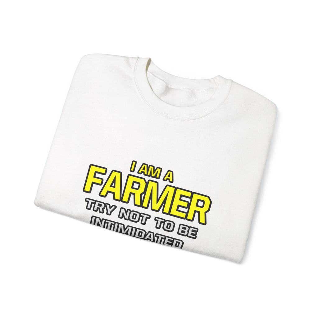 Farmer...Superior Intelligence - Unisex Heavy Blend™ Crewneck Sweatshirt
