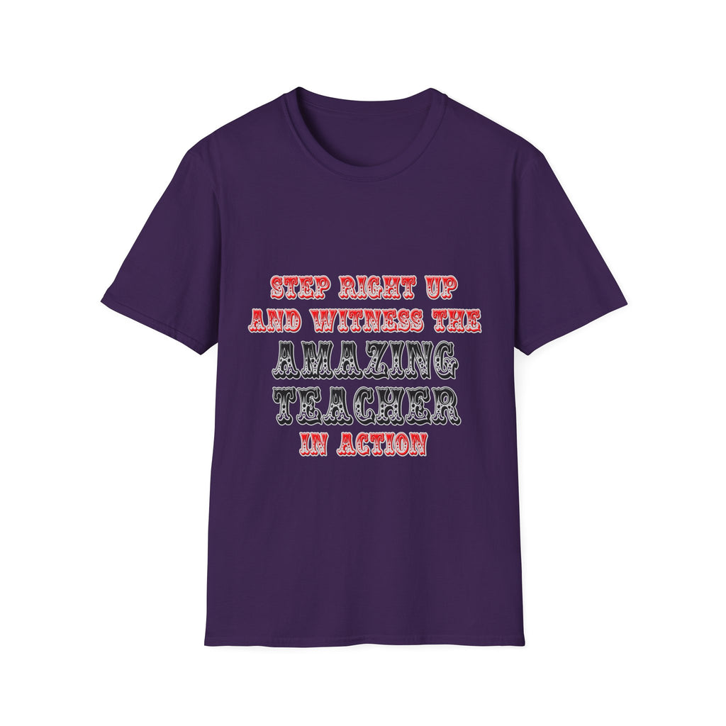 Amazing Teacher In Action - Unisex Softstyle T-Shirt