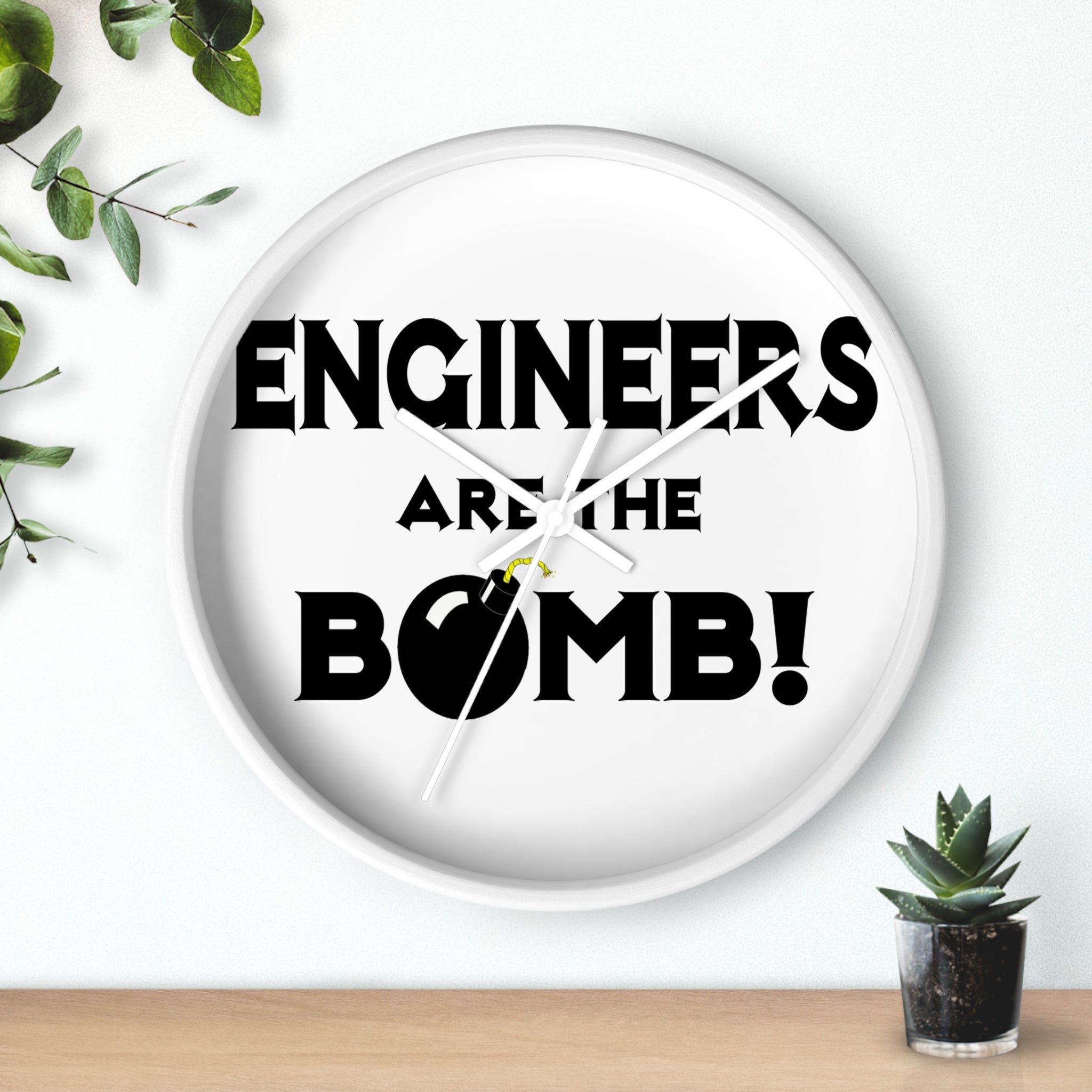 Engineers Are The Bomb! (2) - Wall Clock