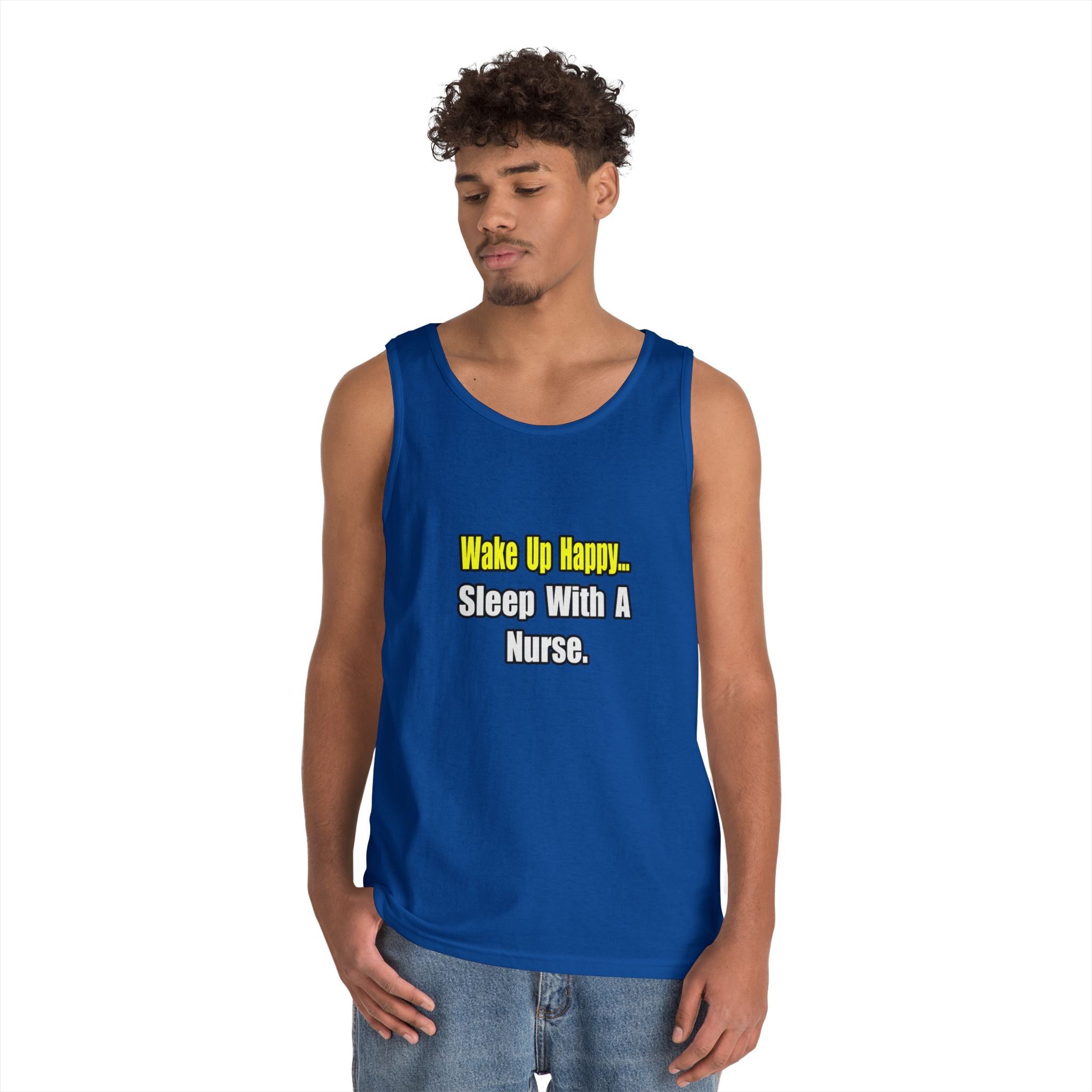 Sleep With a Nurse - Unisex Heavy Cotton Tank Top
