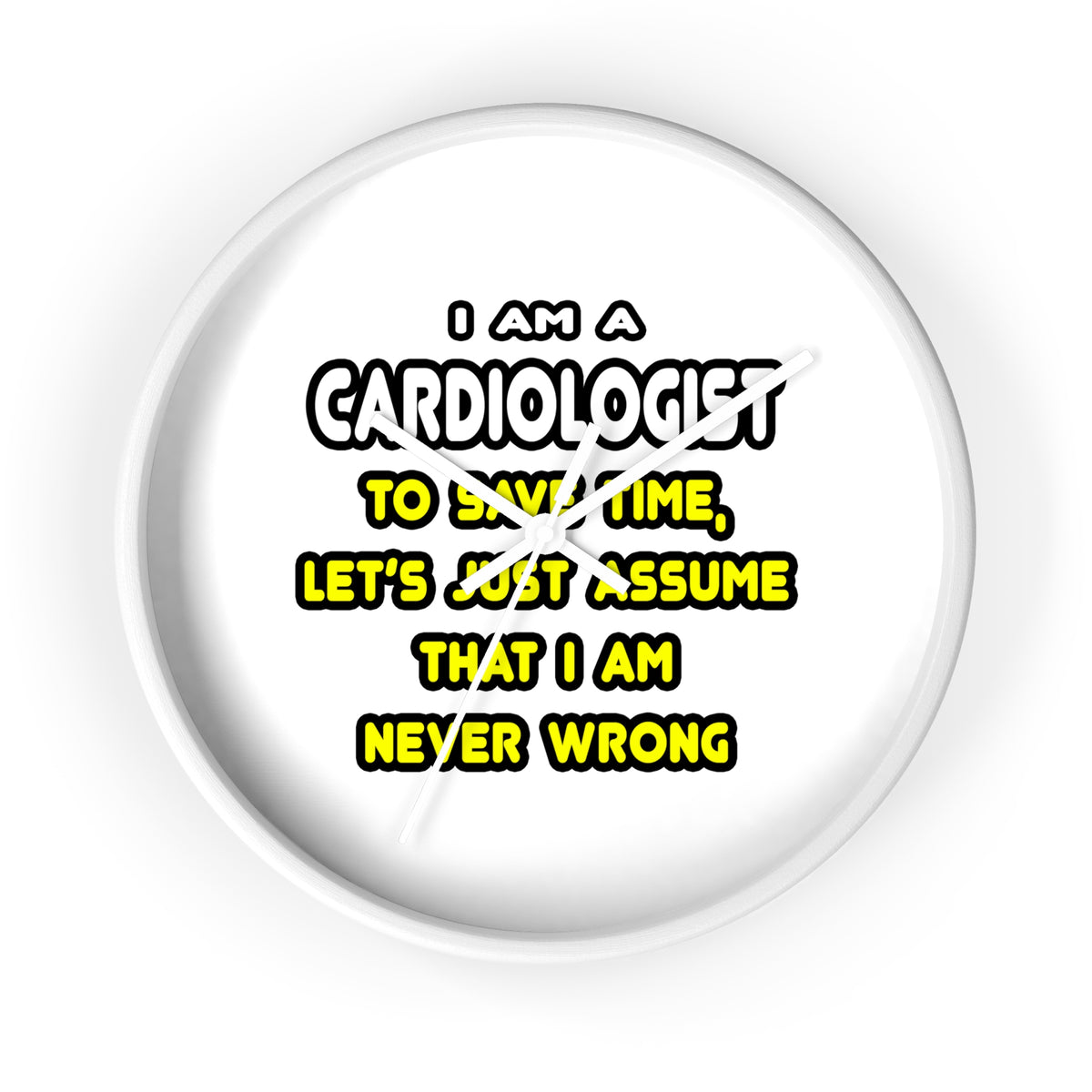 Funny Cardiologist T Shirts and Gifts - Wall Clock