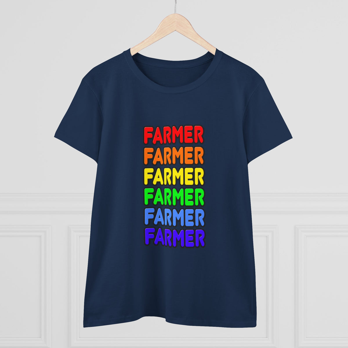 Rainbow Farmer - Women's Midweight Cotton Tee